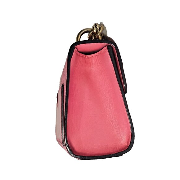 GUCCI Guccissima Small Padlock Shoulder Bag Flush 2 Way Crossbody Chain Pink GG - Picture 8 of 16